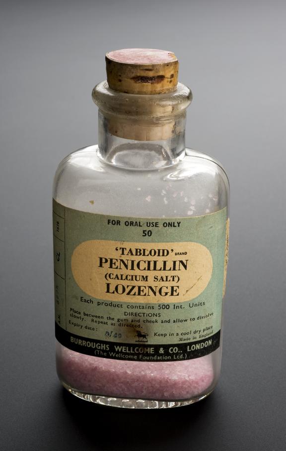 Флакон пенициллина 1949 года, Англия