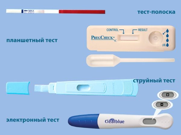 Типы тестов на беременность