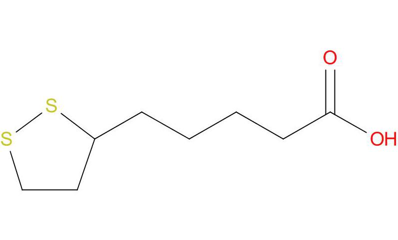 Структурная формула тиоктовой кислоты