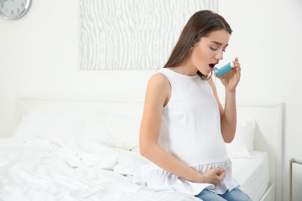 Беременная женщина с астмой
