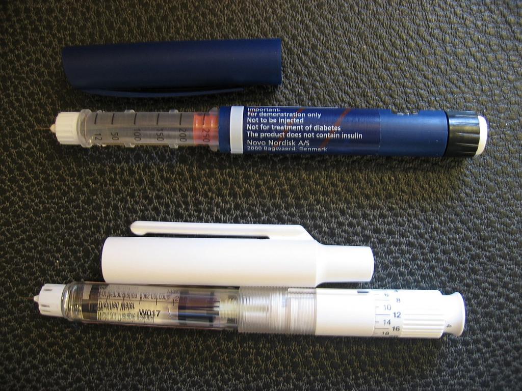 Шприц-ручка, предназначенная для инсулина