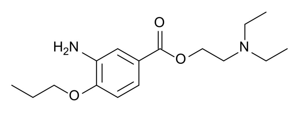 проксиметакаина гидрохлорид - формула